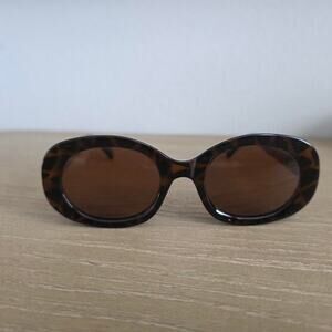 Vintage Style Brown Tortoise Shell Sunglasses